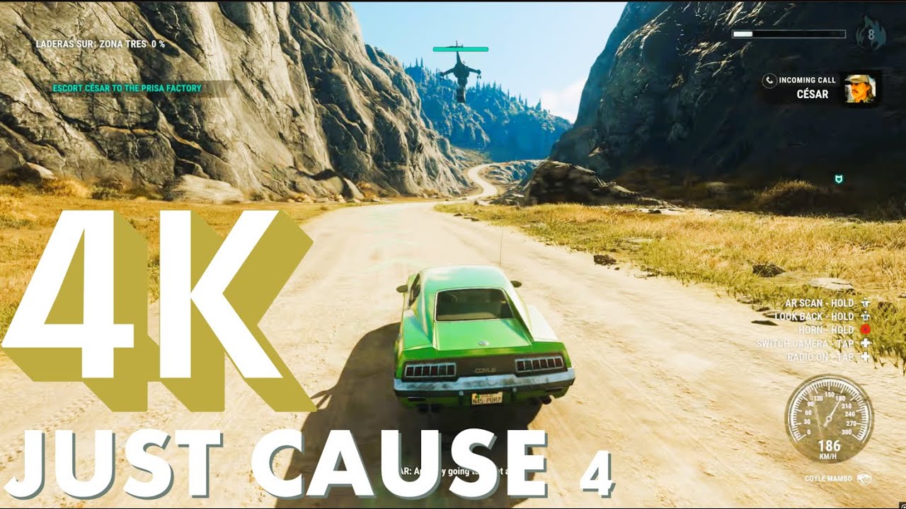 Just Cause 4 the storm chaser, Escort the chopper and destroy the Sam Launchers