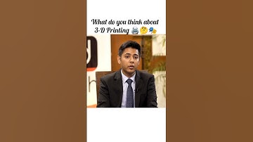 Thoughts on 3-D Printing🎭✨|Akshat Jain (Rank 2) Upsc interview #shorts