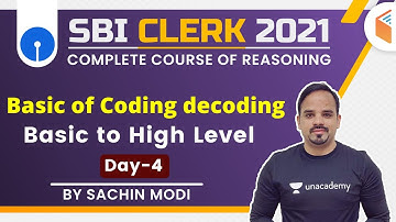 4:00 PM - SBI Clerk 2021  | Reasoning by Sachin Modi | Coding Decoding (Day-4)