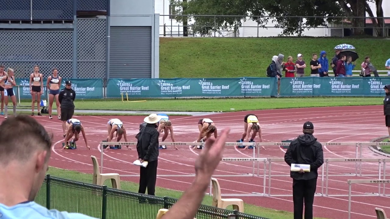Ht1. 90m Hurdles U16 Girls, Australian All Schools Championships, Barlow Park, Cairns 8/12/2018