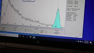 Gamma-ray attenuation.  003 typical timed run
