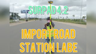Surpad 4.2 How to import points with station label Surpad 4.2 How to import points with station label