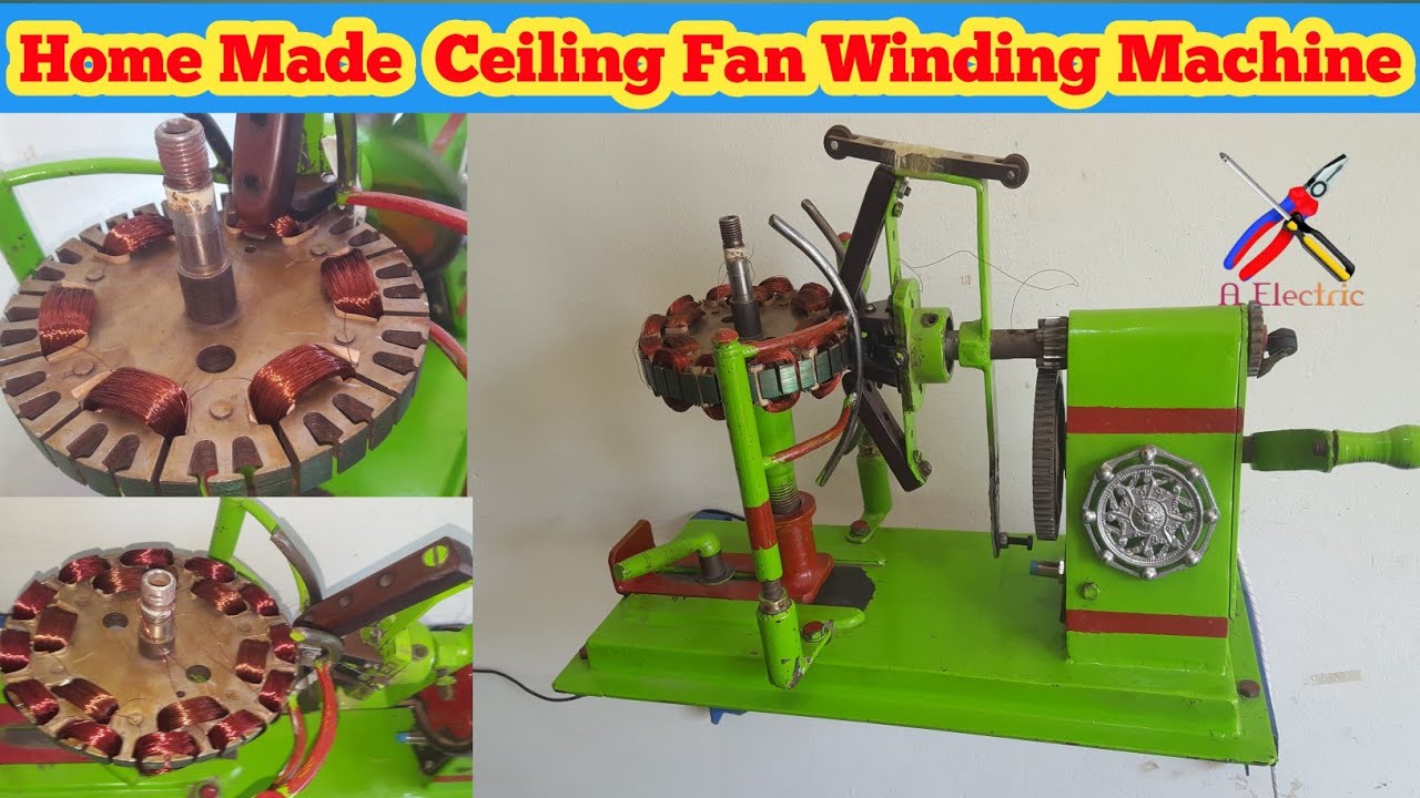 How to Make Ceiling Fan Coil winding MachineHomemade Ceiling Fan Winding MachineA Electric