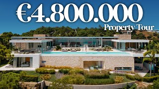 Inside €4.800.000 New Hilltop Modern Mega Mansion with amazing views in Marbella Monte Mayor
