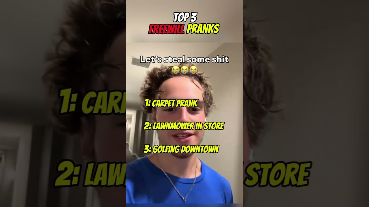 TOP 3 FREEWILL PRANKS 
