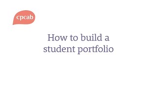 How to build a student portfolio