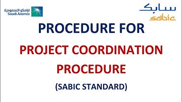 Project Coordination Procedure (Sabic Standard)