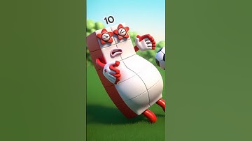 Numberblocks 2 Kicking the Ball Carelessly to NB 10 #cartoon #numberblocks  #funny