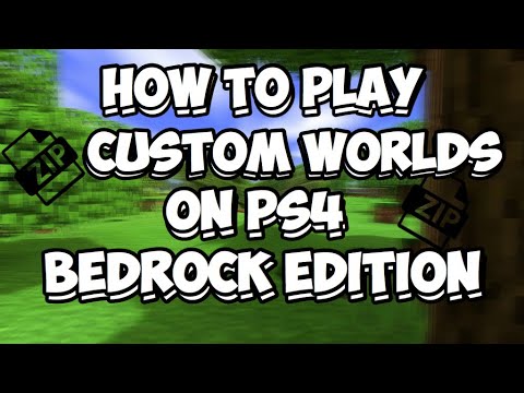 How to play Custom Maps On Minecraft PS4 Bedrock Edition