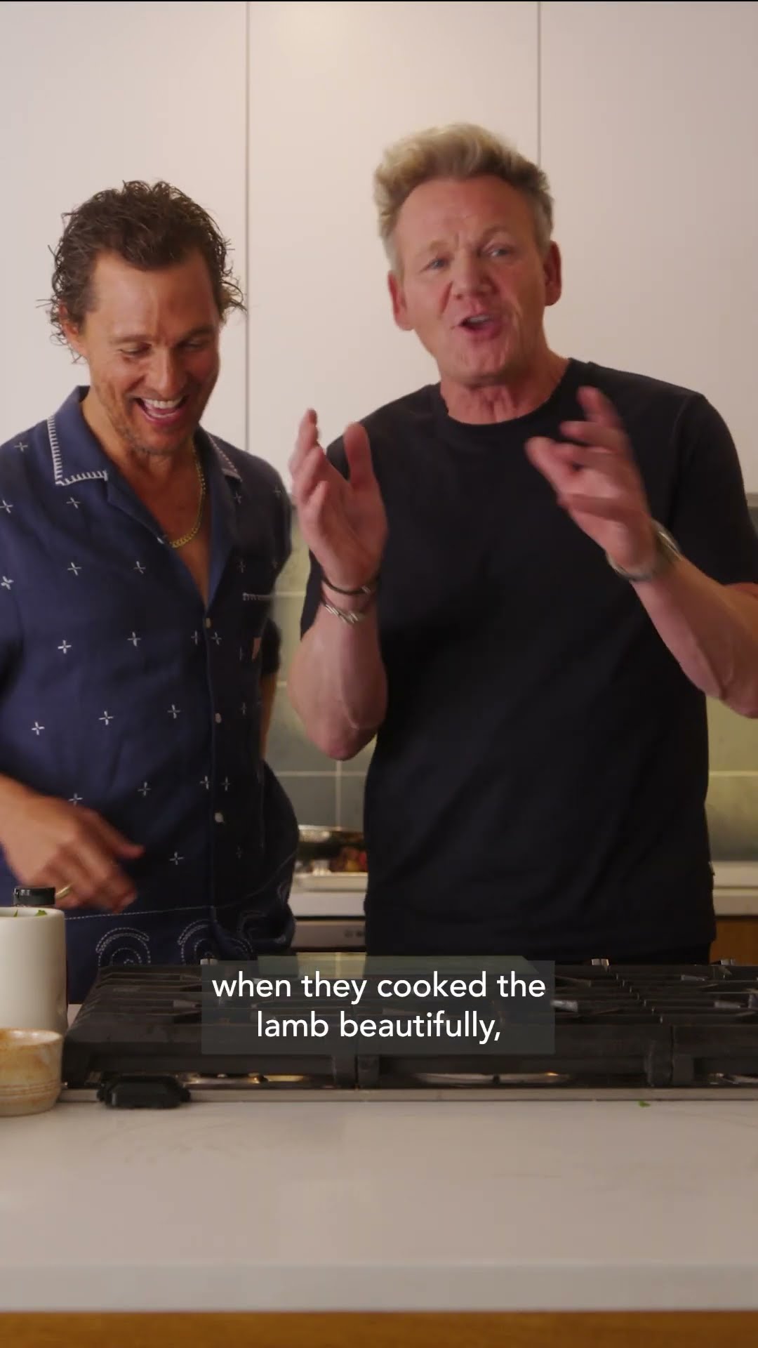 Who knew @MatthewMcConaughey could find the lamb sauce !