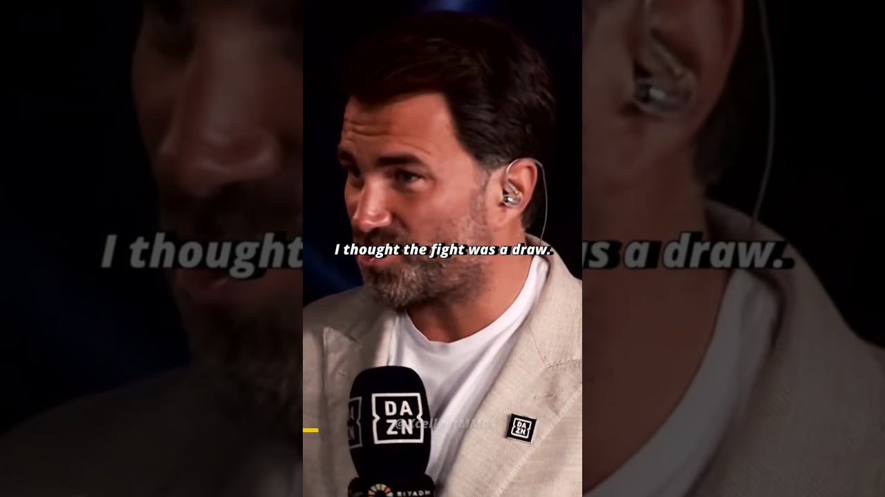 Eddie Hearn's reaction to Usyk vs Fury 2 🤔🥊 