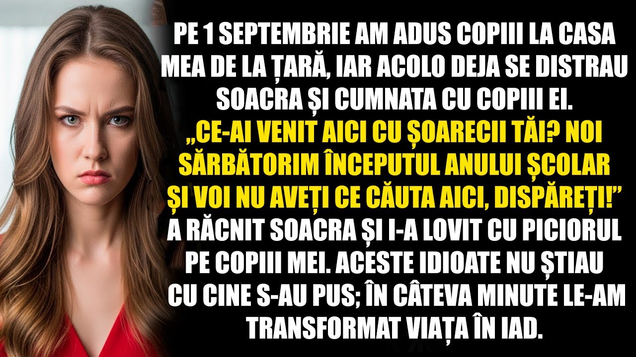 Ce-ai venit șoarecii tăi? Nu e loc! Târâți-vă! a răcnit soacra atunci când am ajuns la casa noastră