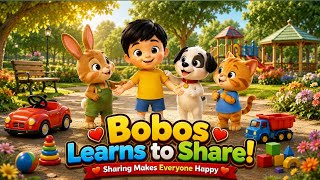 Bobos Learns to Share! 🥰 | Sharing Makes Everyone Happy ❤️ | Kids Cartoon Story