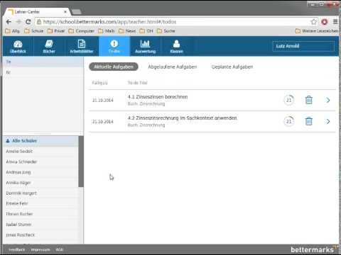Bettermarks   die Lehrersicht