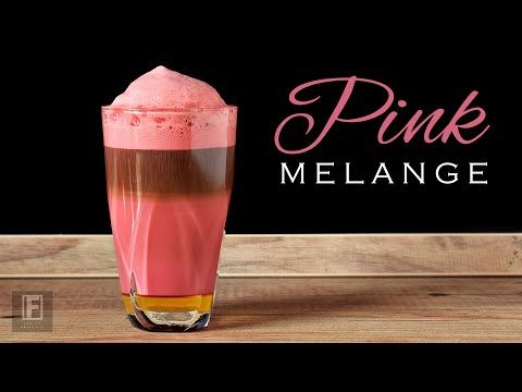 How To Make Pink Melange Coffee At Home | Specialty Coffee Drinks 5