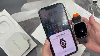 Apple Watch Ultra 49MM Titanium Case In Black/Gray Trail Loop Unboxing And Review