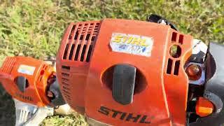 Two 2005 Stihl 4 mix String Trimmers & late 2010 early 2012 Br600 backpack Blower