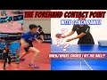 Table Tennis Lesson - Forehand Contact Point! Coach Daniel! where should I hit the ball?!! 포핸드 타점 설명