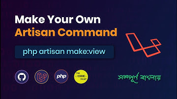 Create Laravel Artisan Command | Bangla | Laravel | TheCodePoint