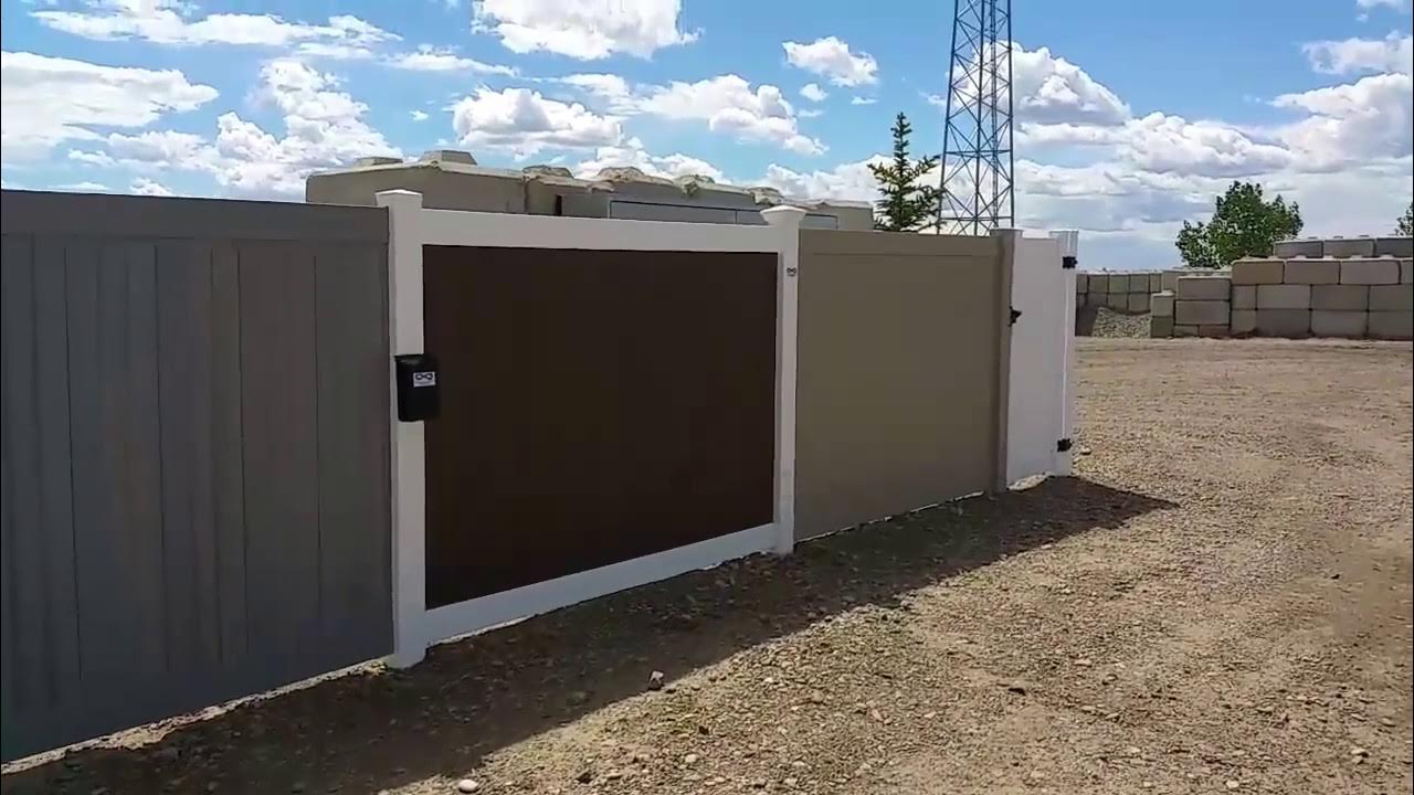 Ply Gem vinyl fence display YouTube