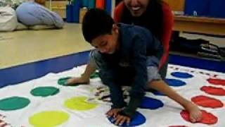 Brian playing twister at phisical therapy screenshot 5