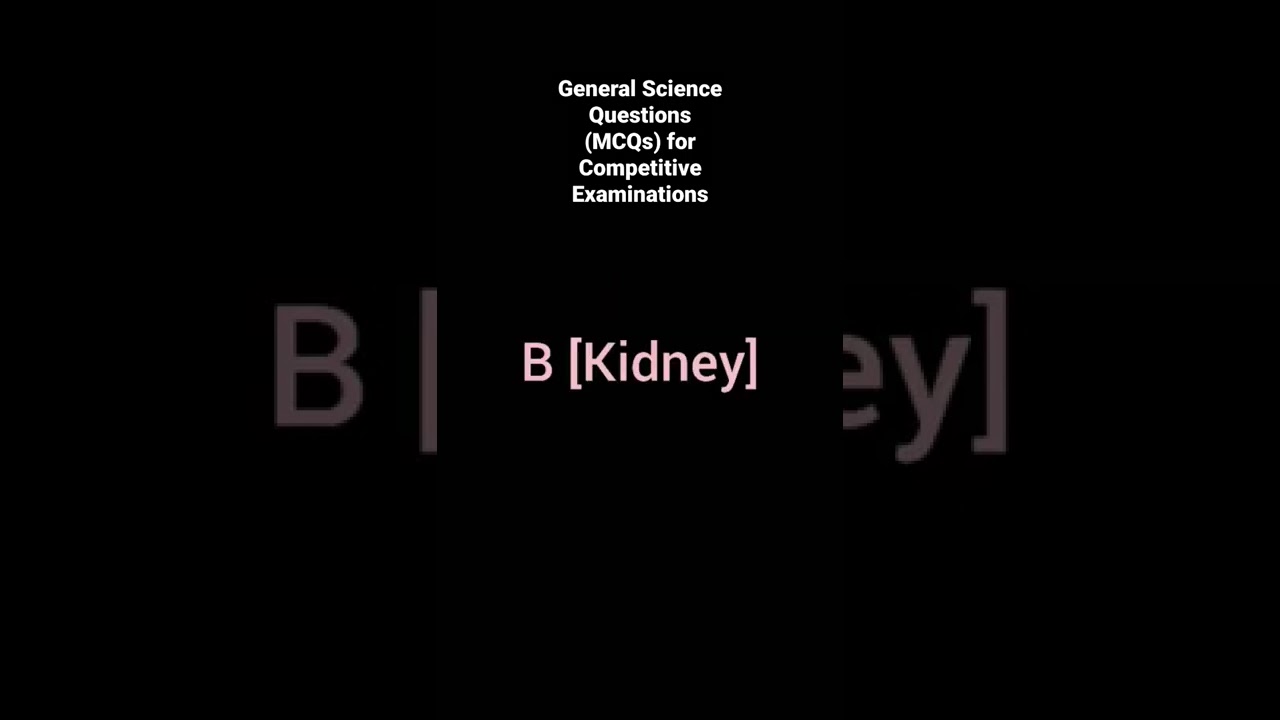 General Science for competitive exams 