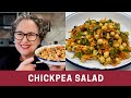 Chickpea  mediterranean salad vegan  the frugal chef