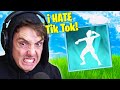 TROLLING a FAMOUS Youtuber With TikTok Emotes (RAGE)