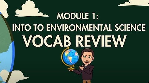 Module 1: Into to Environmental Science