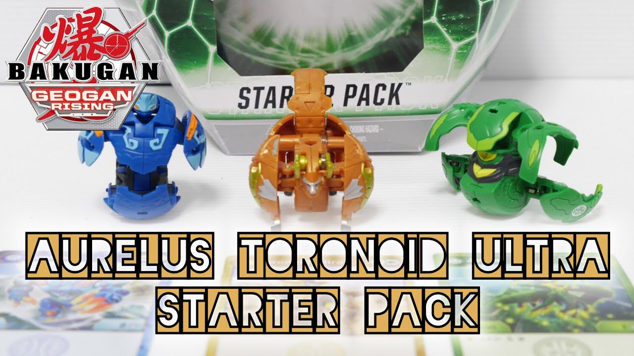 AURELUS TORONOID ULTRA Starter Pack (Auratoa / Jettra) | Geogan Rising | BAKUGAN UNBOX