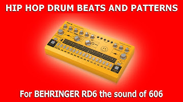 HIP HOP DRUM BEATS and Patterns for BEHRINGER RD6