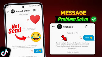 Tiktok Message Not Send | tiktok message not sent problem | tiktok message not send 2025
