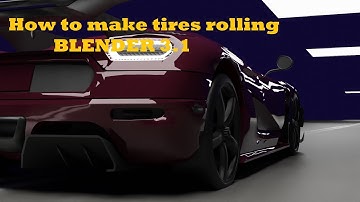 How to make tires rolling, BLENDER 3.1