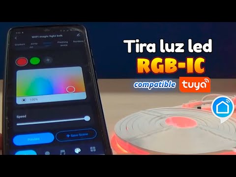 Tira de luz led RGB-IC compatible Tuya Smart WiFi 🚥😎
