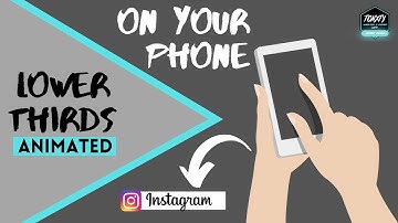 How to make animated lower thirds on Android | Lower third Green screen