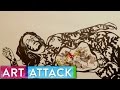 FALL Timelapse Printmaking by Sonia Romero | Art Attack