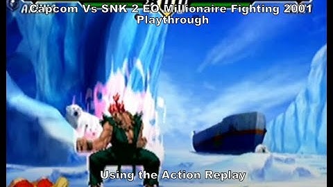 Capcom vs Snk 2 EO Millionaire Fighting 2001 Akuma Playthrough using the AR for GC :D #Nintendo #GC