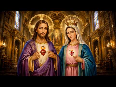 Gregorian Chants for the Sacred Hearts of Jesus and Mary | Sacred Hymns of Peace