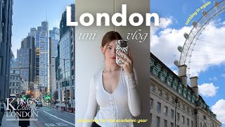 back to uni in London vlog 🍂🕯️🏙️ King’s College Politics Student | library &amp; settling in