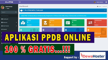 Aplikasi PPDB Sekolah Online Berbasis Web Gratis...!!!