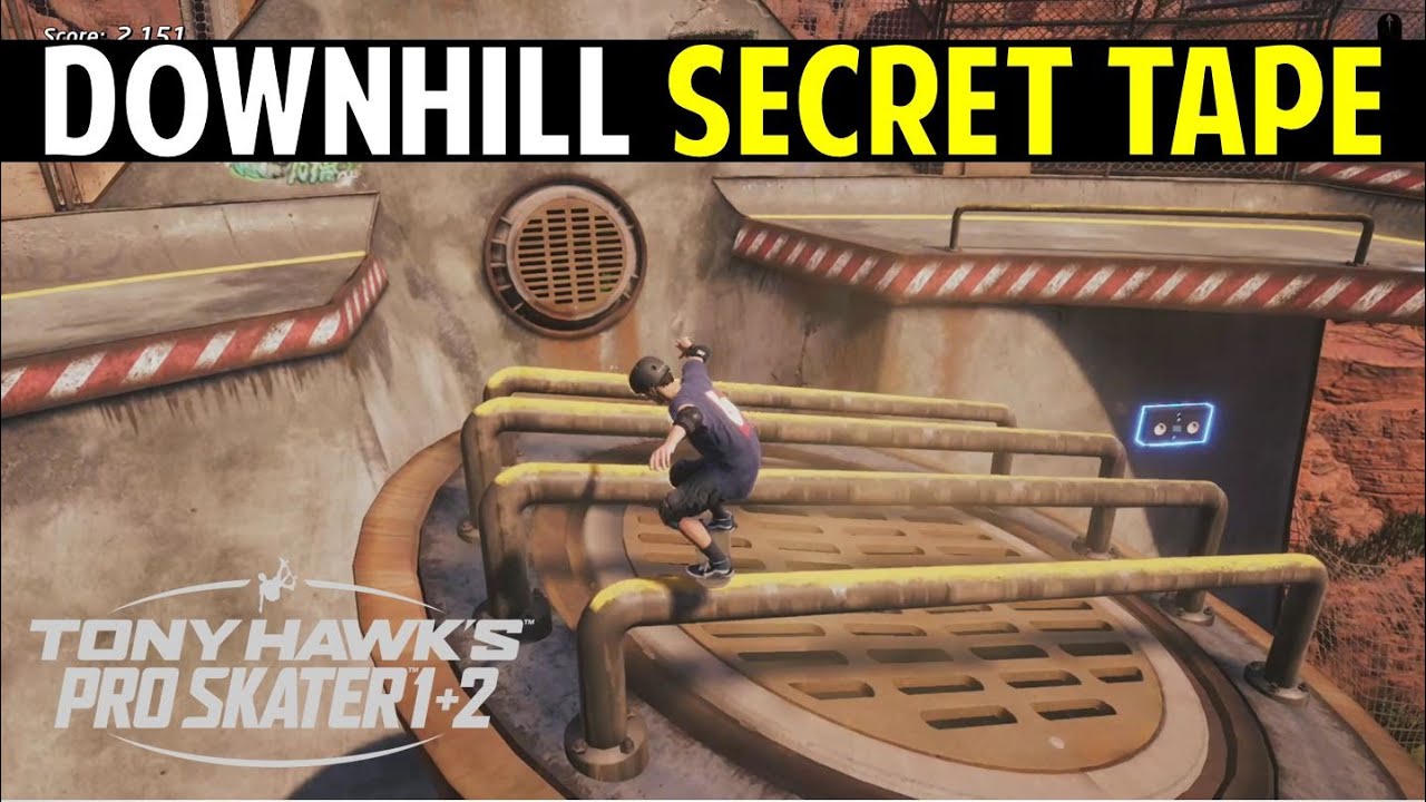 Downhill Jam How to Get the Secret Tape Tony Hawk's Pro Skater 1+2 (Gameplay Walkthrough