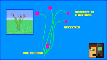 PLANT BOSS IN ONE COMMAND!!! [StickyTech] [Minecraft]