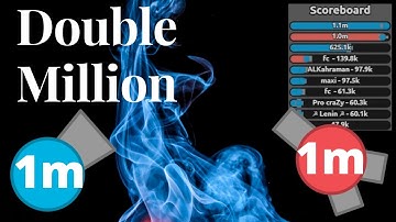 Diep.io  -  Double Million!  -  1 Million Tri-angle and 1 Million Machine Gun