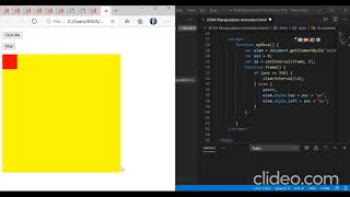 Penjelasan Source Code: JavaScript HTML DOM Animation