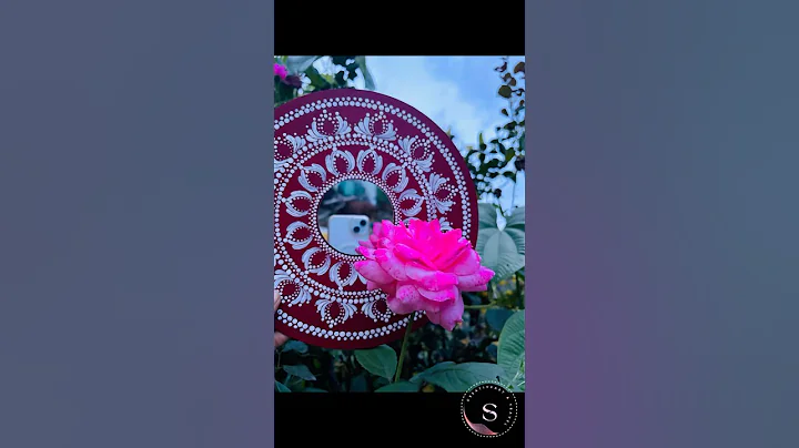 Dot Mandala mirror #ytshorts #trending #mandalaart #dotart #dotmandala #diycrafts