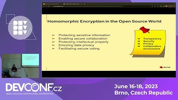 Privacy in the Open Source: Homomorphic Encryption - DevConf.CZ 2023