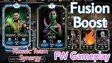 Fusion Boost is so epic🔥. Maxed out Klassic Jade & MK11 Shang Tsung Gameplay | MK Mobile