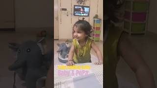 Father &amp; Cute Baby Evening Masti 😍 Happy Baby  🎶 Cute Family Moment ❤️ #Shorts @DCFunnyshorts24