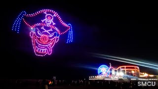 DRONE SHOW: Santa Monica Pier Transformed as Fans Gather to Commemorate Netflix's 'One Piece' Debut