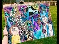 TRIPPY RICK AND MORTY TIMELAPSE PAINTING!